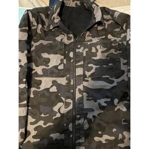 Dogg Supply Reversible Jacket By Snoop Dogg Mens Camo/Black L Sleeve‎ no TG S/M